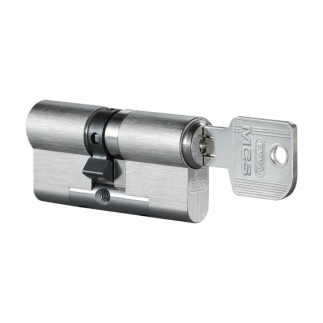 Цилиндр Evva MCS 102 (36x66) никель ключ-ключ Цилиндр Evva MCS 102 (36x66) никель ключ-ключ