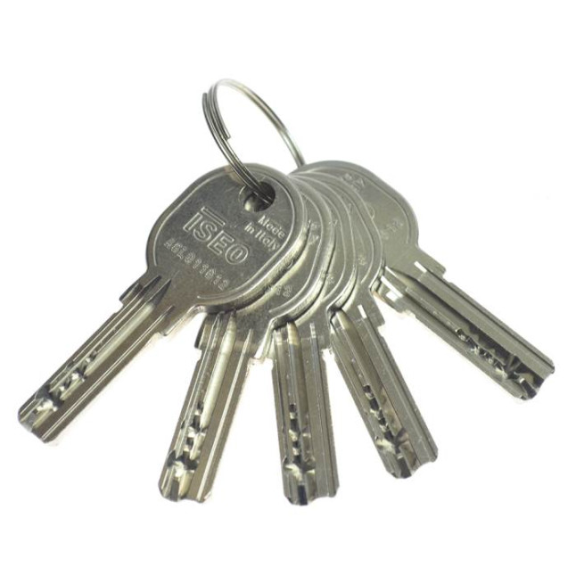 Цилиндр Iseo R6 80 (45x35) ключ-ключ xром