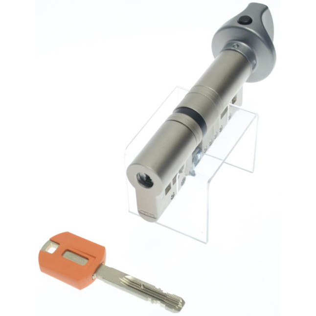 Цилиндр Tokoz Pro 300 100 (55x45T) матовый никель ключ-тумблер Цилиндр Tokoz Pro 300 100 (55x45T) матовый никель ключ-тумблер
