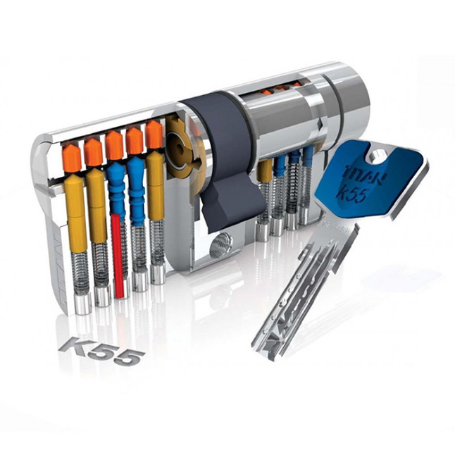 Цилиндр Titan K55 65 (30x35) ключ-ключ MS латунь