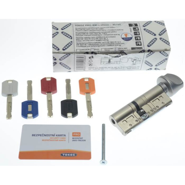 Цилиндр Tokoz Pro 300 100 (35x65T) матовый никель ключ-тумблер Цилиндр Tokoz Pro 300 100 (35x65T) матовый никель ключ-тумблер