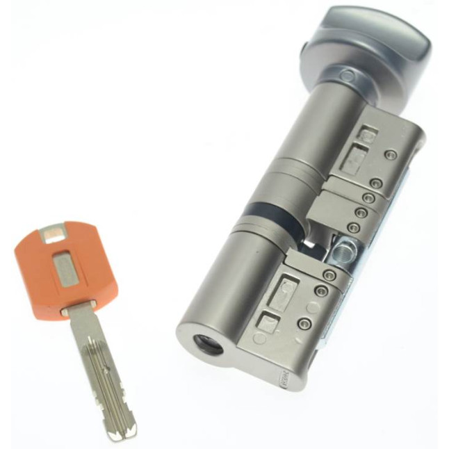 Цилиндр Tokoz Pro 300 100 (35x65T) матовый никель ключ-тумблер Цилиндр Tokoz Pro 300 100 (35x65T) матовый никель ключ-тумблер