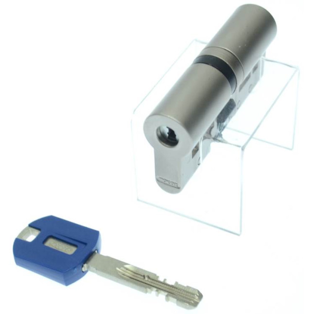 Циліндр Tokoz Pro 300 120 (50x70) матовий нікель ключ-ключ Циліндр Tokoz Pro 300 120 (50x70) матовий нікель ключ-ключ