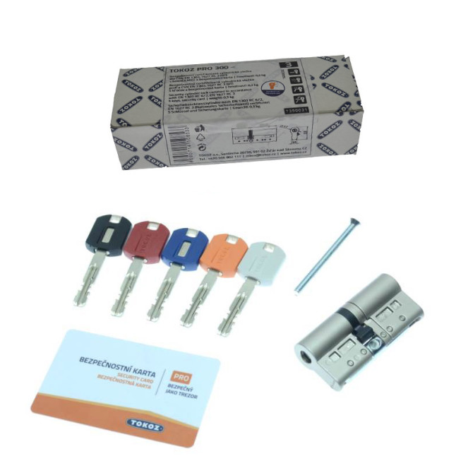 Циліндр Tokoz Pro 300 135 (65x70) матовий нікель ключ-ключ