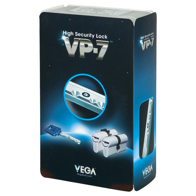 Цилиндр Vega VP-7 54 (27x27) ключ-ключ NST никель сатин Цилиндр Vega VP-7 54 (27x27) ключ-ключ NST никель сатин