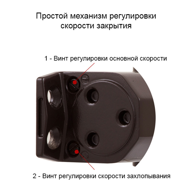 Доводчик дверной Ryobi 8803 Темно-бронзовый Доводчик дверной Ryobi 8803 Темно-бронзовый