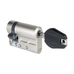Цилиндр Tokoz Pro 400 Hard 53 (43Hx10) ключ-половинка матовый никель Цилиндр Tokoz Pro 400 Hard 53 (43Hx10) ключ-половинка матовый никель