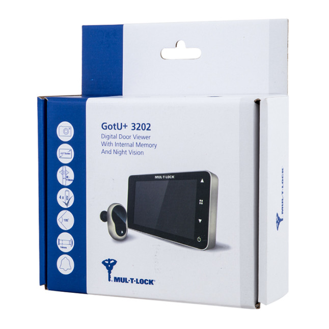 Видеоглазок Mul-t-lock GOTU+ 3202 черный Видеоглазок Mul-t-lock GOTU+ 3202 черный