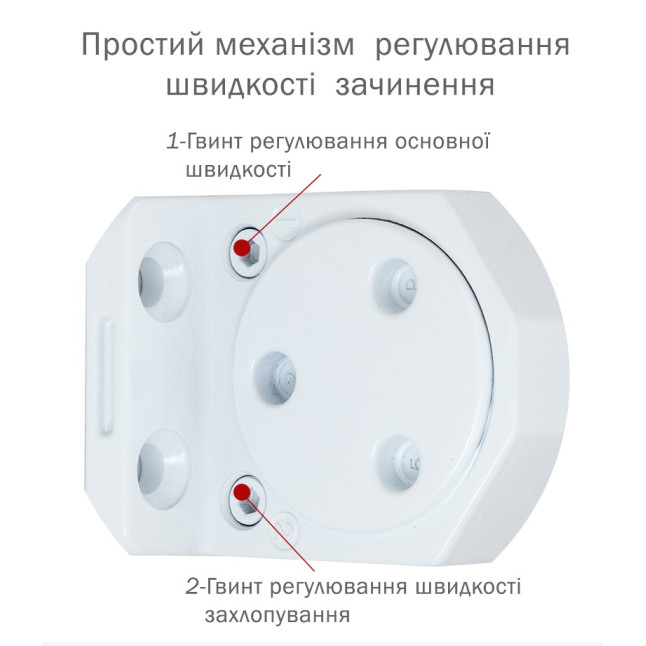Доводчик дверний Ryobi DS-3550 Білий Доводчик дверний Ryobi DS-3550 Білий