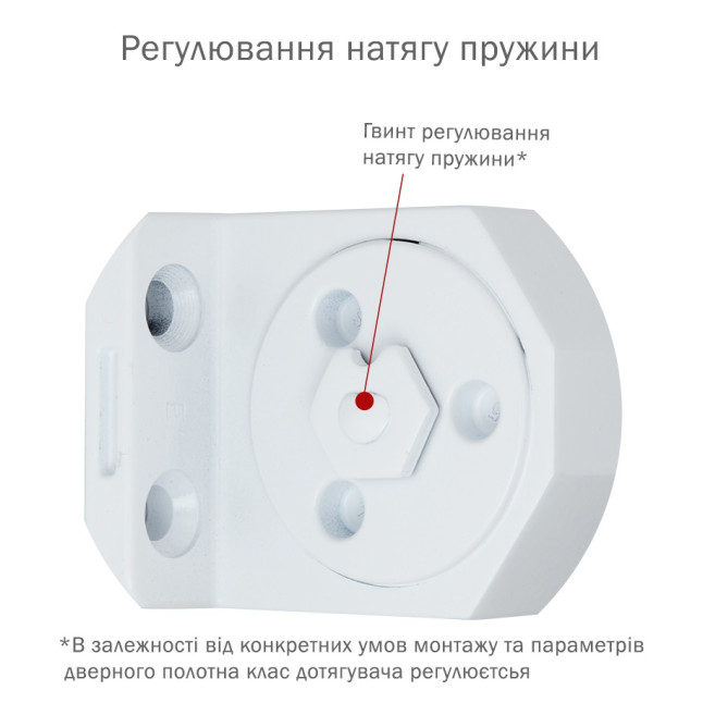 Доводчик дверний Ryobi DS-3550 Білий Доводчик дверний Ryobi DS-3550 Білий
