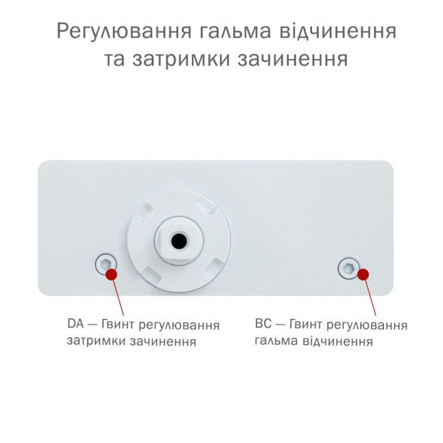 Доводчик дверний Ryobi DS-3550 Білий Доводчик дверний Ryobi DS-3550 Білий