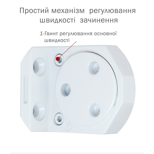 Доводчик дверний Ryobi DS-3550P Білий Доводчик дверний Ryobi DS-3550P Білий