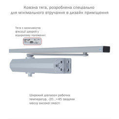 Доводчик дверной Ryobi DS-3550T Серебристый Доводчик дверной Ryobi DS-3550T Серебристый