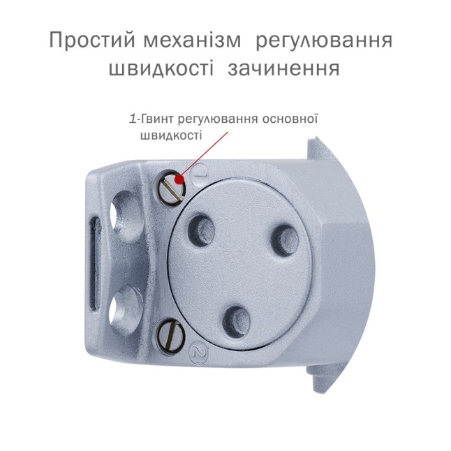 Доводчик накладной RYOBI DS-2055P BC PRL HO ARM SILVER Серебристый Доводчик накладной RYOBI DS-2055P BC PRL HO ARM SILVER Серебристый