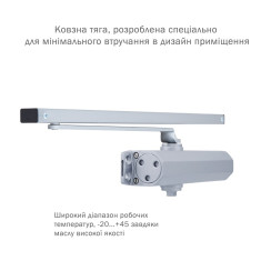 Доводчик дверной Ryobi D-2050T Серебристый Доводчик дверной Ryobi D-2050T Серебристый