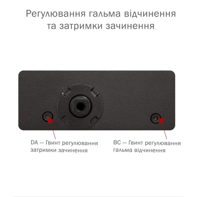 Доводчик дверний Ryobi DS-3550T Темно-бронзовий Доводчик дверний Ryobi DS-3550T Темно-бронзовий