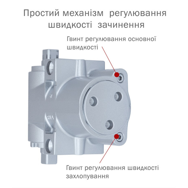 Доводчик дверний Ryobi DS-4550T Сріблястий