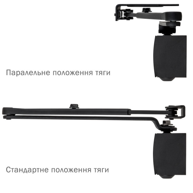 Доводчик дверний Ryobi D-1200P (U) BC Чорний