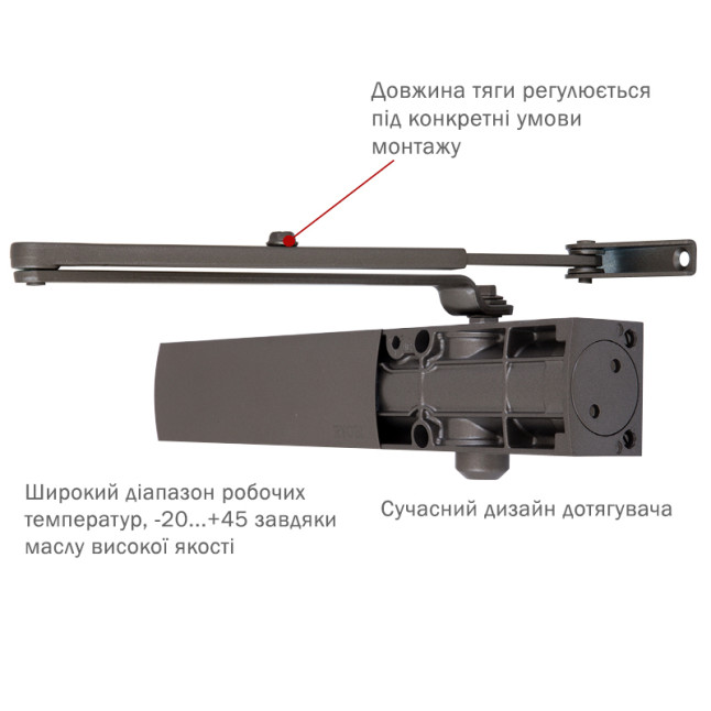 Доводчик дверной Ryobi D-1200 Бронзовый металлик