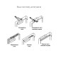 Доводчик дверной Ryobi DS-1554P PRL HO ARM SILVER серебристый Доводчик дверной Ryobi DS-1554P PRL HO ARM SILVER серебристый