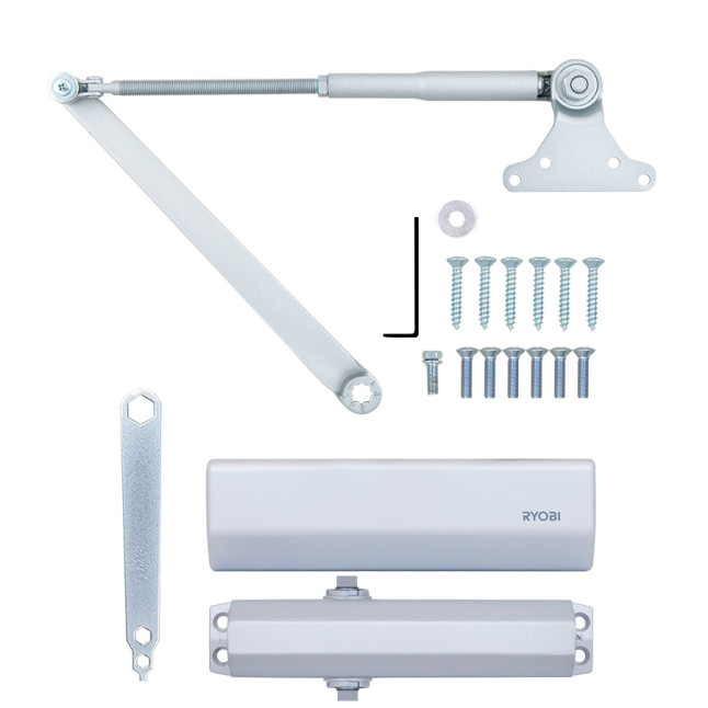 Доводчик дверной Ryobi DS-1554P PRL HO ARM SILVER серебристый Доводчик дверной Ryobi DS-1554P PRL HO ARM SILVER серебристый