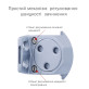 Доводчик дверной Ryobi DS-1554P PRL HO ARM SILVER серебристый Доводчик дверной Ryobi DS-1554P PRL HO ARM SILVER серебристый