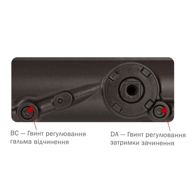 Доводчик дверний Ryobi DS-4550 Темно-бронзовий