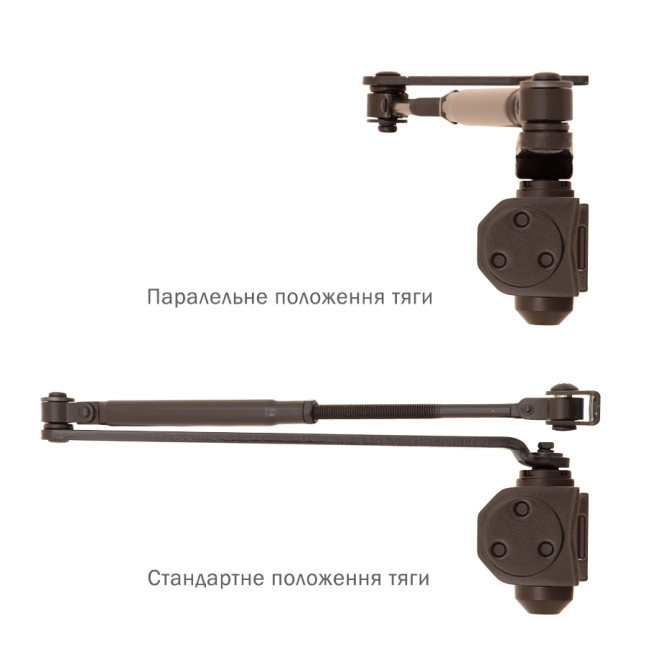 Доводчик дверний Ryobi D-2005V UNIV Темно-бронзовий