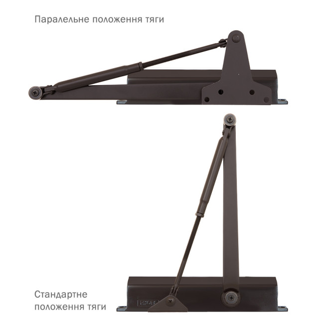 Доводчик дверний Ryobi D-2005V UNIV Темно-бронзовий