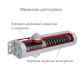 Доводчик дверний Ryobi DS-2005V Білий Доводчик дверний Ryobi DS-2005V Білий