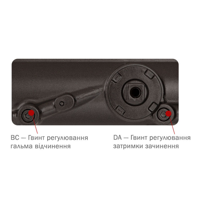 Доводчик дверний Ryobi D-4550 Темно-бронзовий