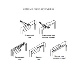Доводчик дверной Ryobi D-1200P(U) BC Серебристый Доводчик дверной Ryobi D-1200P(U) BC Серебристый