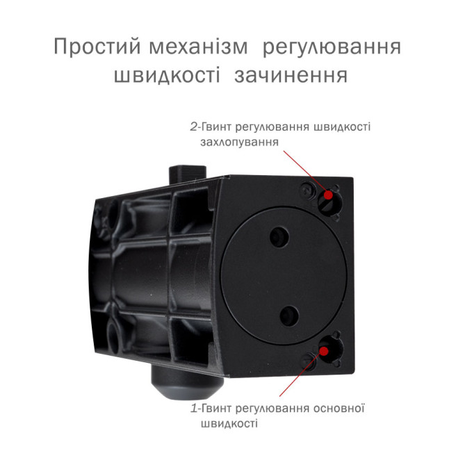 Доводчик дверний Ryobi D-1200T Чорний Доводчик дверний Ryobi D-1200T Чорний