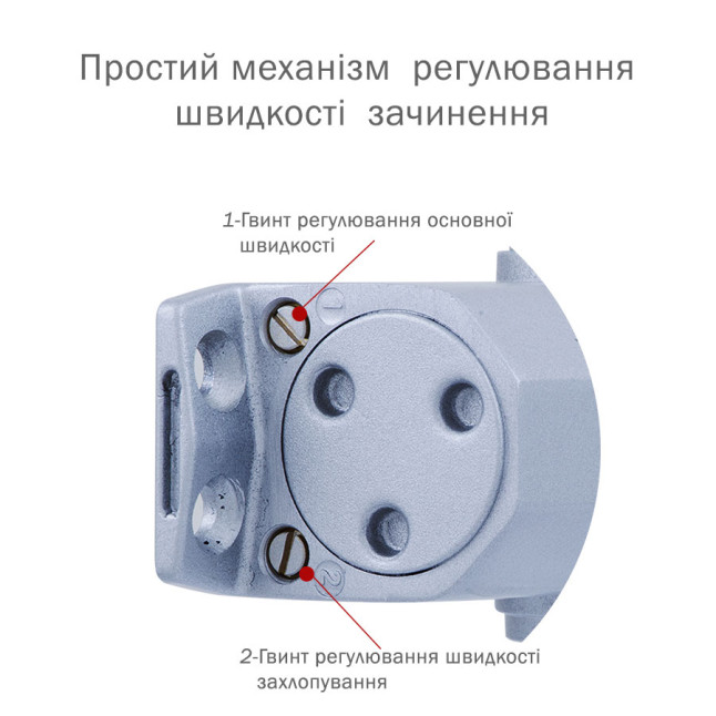Доводчик дверний Ryobi D-1554 STD Cеребристо Доводчик дверний Ryobi D-1554 STD Cеребристо