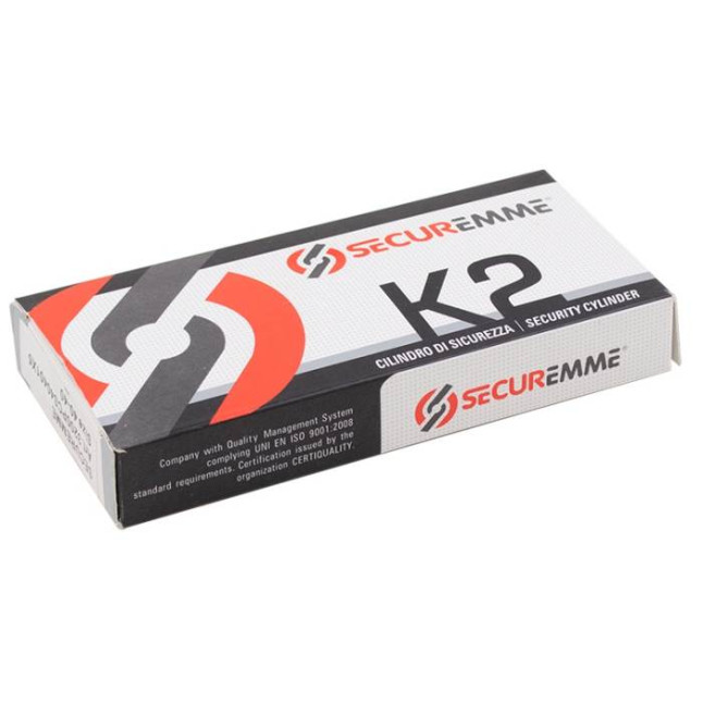 Цилиндр замочный Securemme K-2 3200PCS40401X5 (40x40T) матовый хром