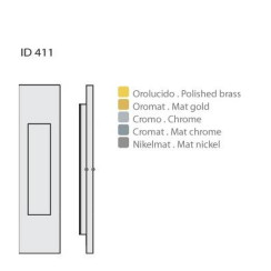 Ручка для раздвижных дверей Colombo ID411 хром Ручка для раздвижных дверей Colombo ID411 хром