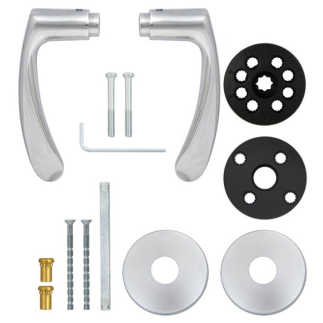 Ручка дверна Abloy 19/002 Interia Ms / Cr хром