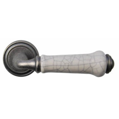 Ручка дверная Siba Lysbon C010 84 42 античное серебро/керамика Ручка дверная Siba Lysbon C010 84 42 античное серебро/керамика