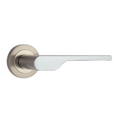 Ручка дверная Siba Efes A57 0 22 07 никель матовый - хром Ручка дверная Siba Efes A57 0 22 07 никель матовый - хром