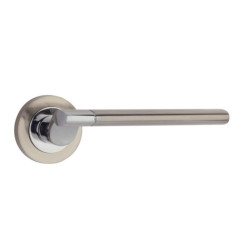 Ручка дверная Siba Truva A58 0 22 07 никель матовый - хром Ручка дверная Siba Truva A58 0 22 07 никель матовый - хром