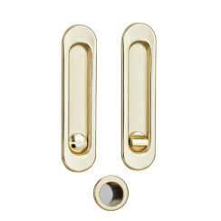 Ручка для розсувних дверей з механізмом WC Siba S223 PB латунь полірована