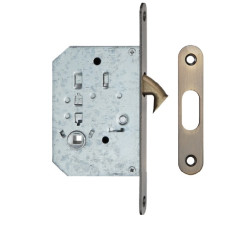 Ручка для розсувних дверей з механізмом WC Siba S223 AB бронза антична