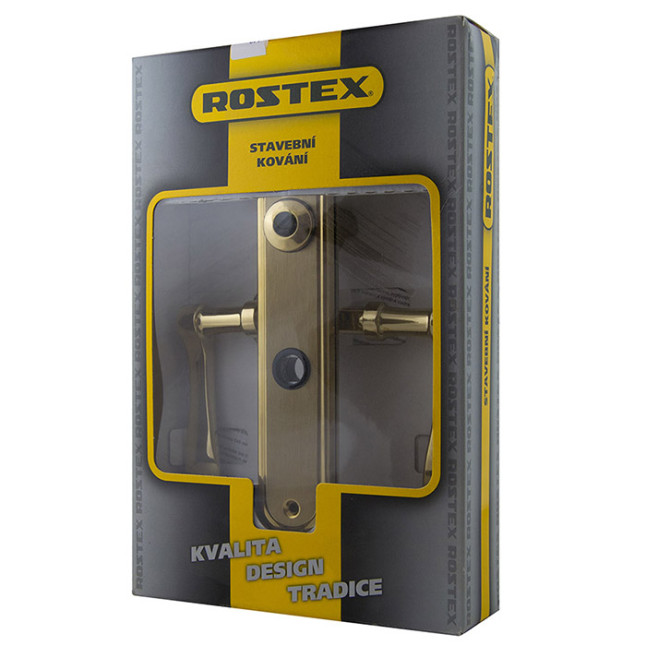 Ручка дверна Rostex Elegant WC 6 (72мм) 40-45 титан PVD матовий