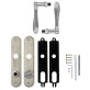 Ручка дверная Rostex Elegant WC 5 (72мм) матовый хром Ручка дверная Rostex Elegant WC 5 (72мм) матовый хром