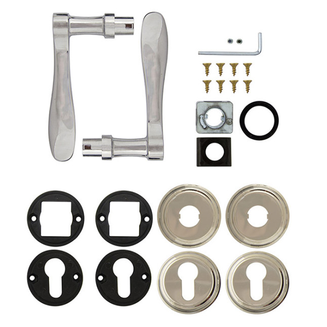 Ручка дверная Rostex Elegant PZ хром Ручка дверная Rostex Elegant PZ хром