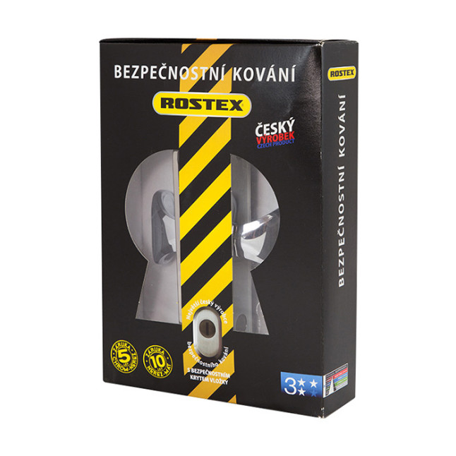 Ручка дверна Rostex Exclusive PZ (72мм) fix-fix хром