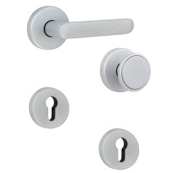 Ручка дверная Rostex Exclusive SN55 PZ fix-mov Knob хром-сатин Ручка дверная Rostex Exclusive SN55 PZ fix-mov Knob хром-сатин