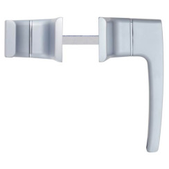 Ручка дверна Rostex Office PZ (85мм) fix-mov ліва хром-сатин