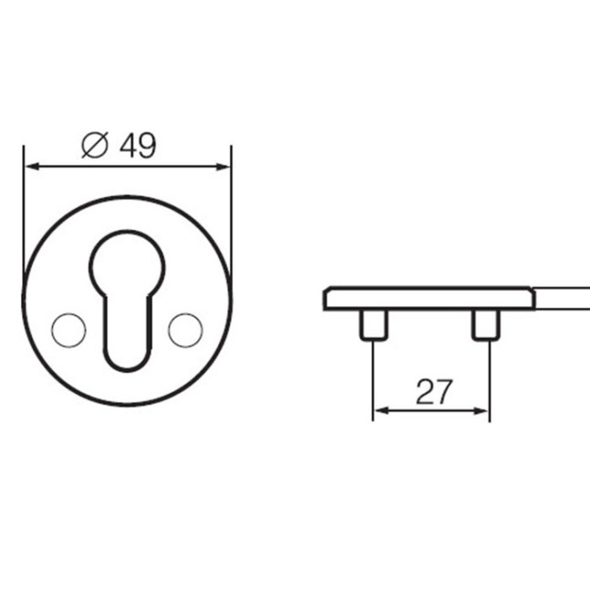 Накладка PZ Abloy LH001 латунь Накладка PZ Abloy LH001 латунь