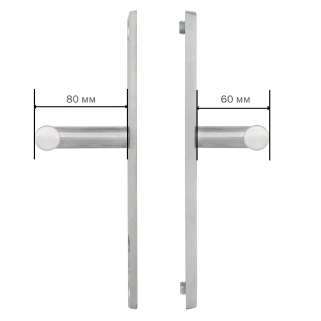 Ручка дверна Abloy Inoxi 3-19SS / 6-8 / 013 нержавіюча сталь матова